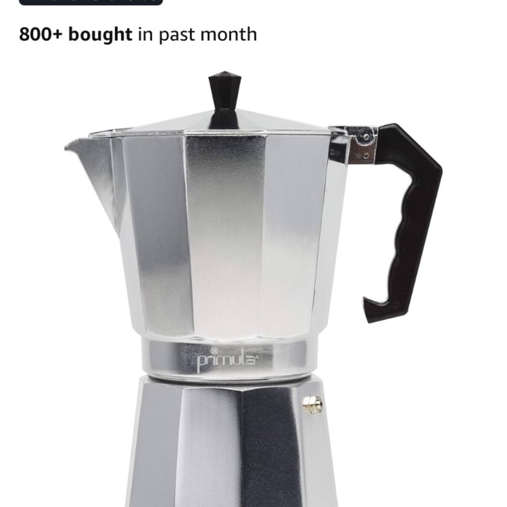 Primula Classic Silver Stovetop Espresso Maker